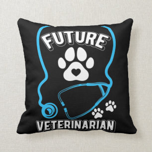 Future Veterinary Stethoscope Funny Kissen