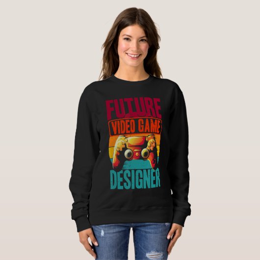 Future Video Game Designer Developer Gamer Program Sweatshirt (Vorne ganz)