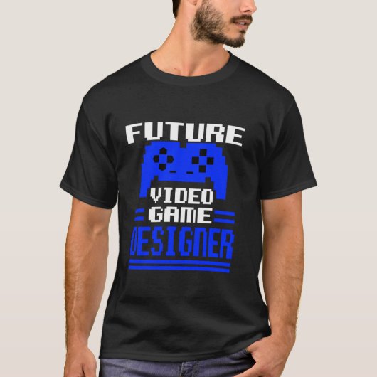 Future Video Game Designer Gamer Player Funny T-Shirt (Vorderseite)