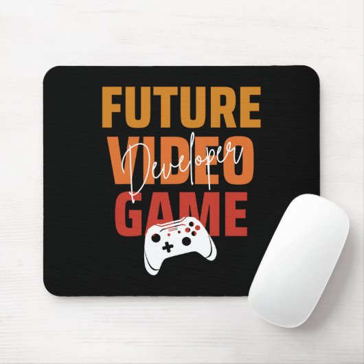 Future Video Game Developer - Funny Game Designer Mousepad (Mit Mouse)