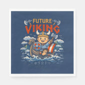 Future Viking Funny Norwegian Napkins Serviette (Vorderseite)