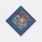 Future Viking Funny Norwegian Napkins Serviette (Ecke)
