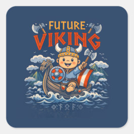 Future Viking Funny Norwegian Stickers