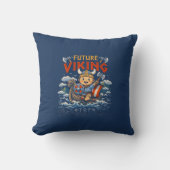 Future Viking Funny Norwegian Throw Pillow Kissen (Vorderseite)