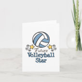Future Volleyball Star Blank Note Card Karte (Vorderseite)