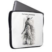 Future Warrior Laptop-Hülle - Cyberpunk Samurai Laptopschutzhülle (Vorne Rechts)
