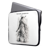 Future Warrior Laptop-Hülle - Cyberpunk Samurai Laptopschutzhülle (Vorderseite Links)