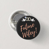 Future Wifey Love Birds Button (Vorne & Hinten)