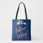Future Wifey Love Birds in Deep Blue Tasche (Vorderseite)