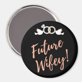 Future Wifey Love Birds Magnet (Vorderseite/Rückseite)