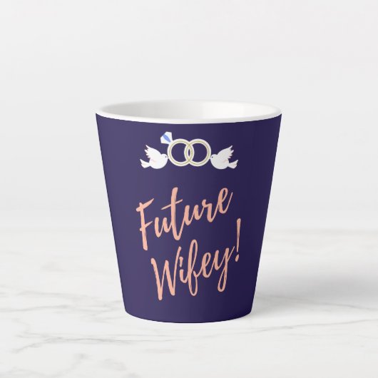 Future Wifey Love Birds Milchtasse (Vorderseite)