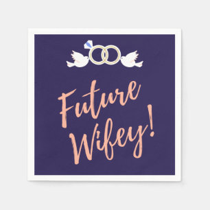 Future Wifey Love Birds Serviette