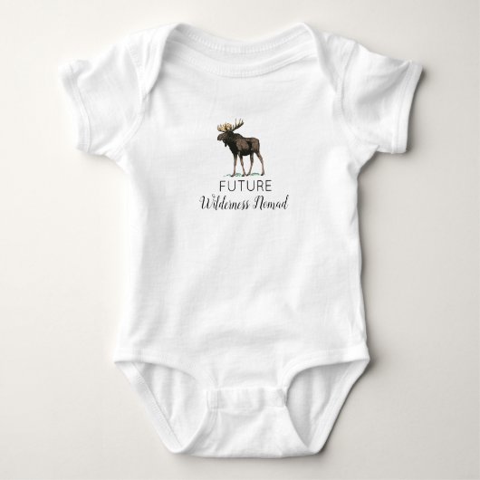 Future Wilderness Nomad Moose Baby Strampler (Vorderseite)