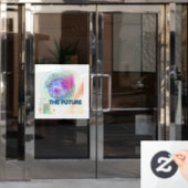 Future Window Cling Fensteraufkleber (Büro Tür)