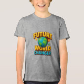 Future World Changer T-Shirt Tri-Blend Shirt (Vorderseite)