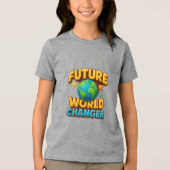 Future World Changer T-Shirt Tri-Blend Shirt (Vorderseite)