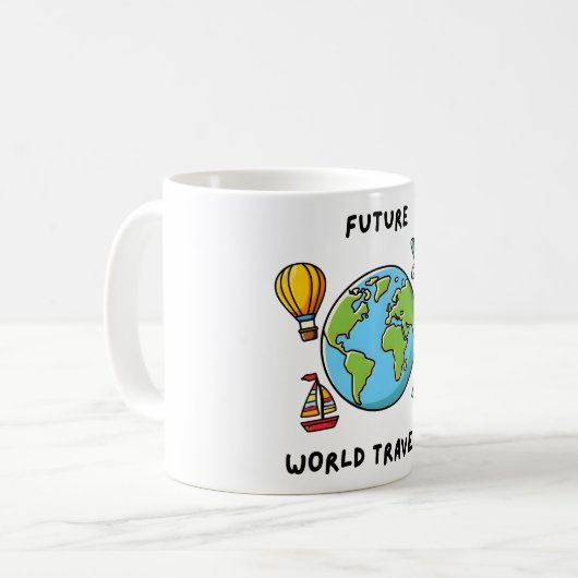 Future World Traveller Adventure Keepake Kaffeetasse (Vorderseite Links)