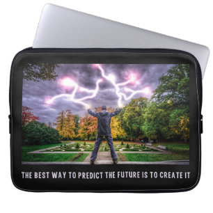 FUTURE Zitat Laptop Hüllen Laptopschutzhülle