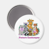 Future Zookeeper Girl Magnet (Vorderseite/Rückseite)