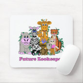 Future Zookeeper Girl Mousepad (Mit Mouse)