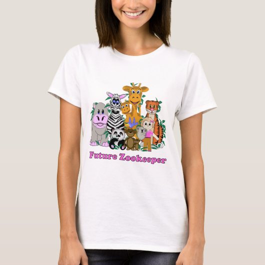 Future Zookeeper Girl T-Shirt (Vorderseite)