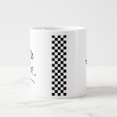 Futured Doctor Personalisiert Checkered Jumbo-Tasse (Vorderseite)