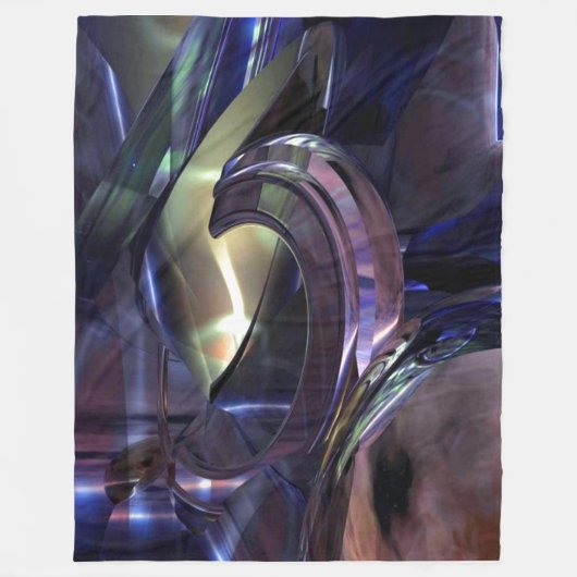 FUTUREISTIC ART Fleece Blanket (Vorderseite)