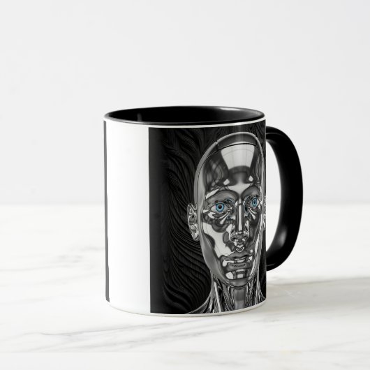 Futuresroboter Tasse (VorderseiteRechts)