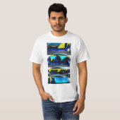 Futurismo Drive: Ultra-Sci-Fi-Auto entfesselt T-Shirt (Vorne ganz)