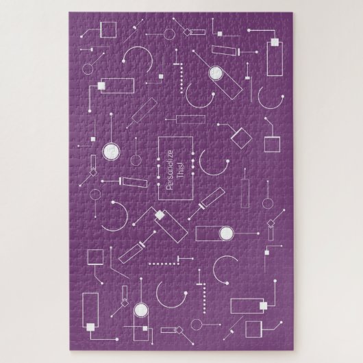 Futurist Muster: Mulberry 004 Puzzle (Vertikal)