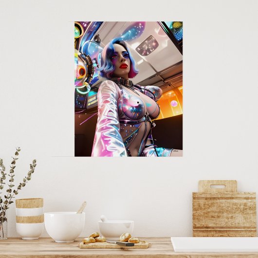Futurist Revelry Poster (Küche)