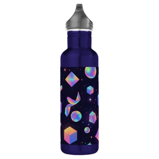 Futuristic 3D Holographic Space Water Bottle Edelstahlflasche (Rechts)