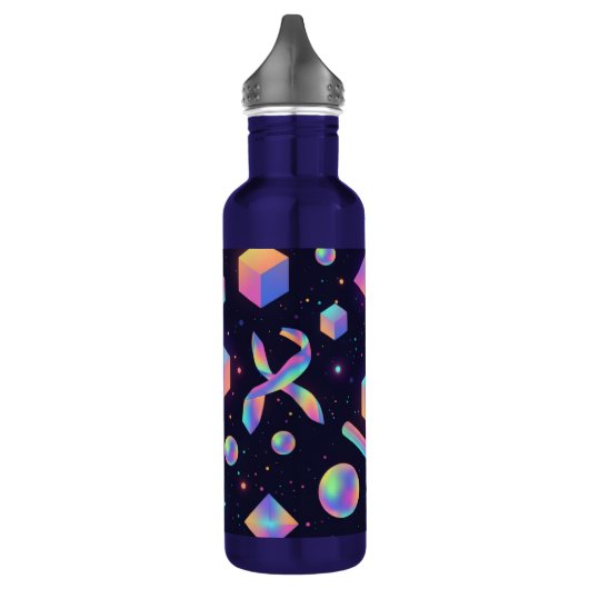 Futuristic 3D Holographic Space Water Bottle Edelstahlflasche (Links)