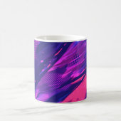 🎨 Futuristic Abstract Purple & Blue Pattern - Bol Kaffeetasse (Mittel)