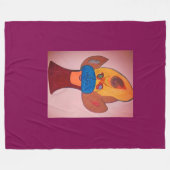 Futuristic Animal Art Fleece Blanket (Vorderseite (Horizontal))