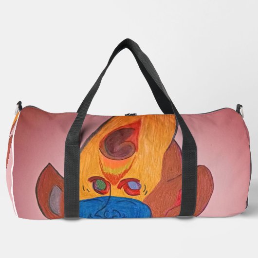 Futuristic Animal Art Large Duffel Bag Duffle Bag (Vorderseite)