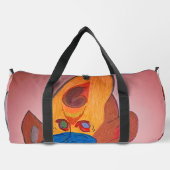 Futuristic Animal Art Large Duffel Bag Duffle Bag (Rückseite)