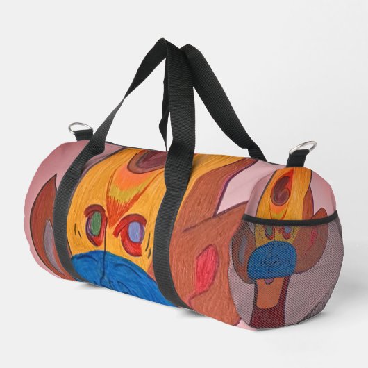 Futuristic Animal Art Small Duffel Bag Duffle Bag (Rechte Ecke)
