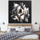 Futuristic Architectural Construct Leinwanddruck (Insitu (Schlafzimmer))