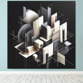 Futuristic Architectural Construct Leinwanddruck (Insitu (Holzboden))