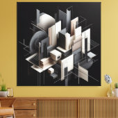 Futuristic Architectural Construct Leinwanddruck (Insitu (Wohnzimmer))