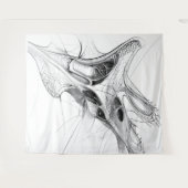 Futuristic Architectural Rendering: Wavvy Wandteppich (Vorderseite (Horizontal))