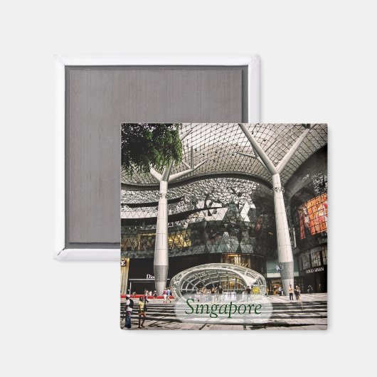 Futuristic Architecture Shopping Singapore Magnet (Vorderseite/Rückseite)