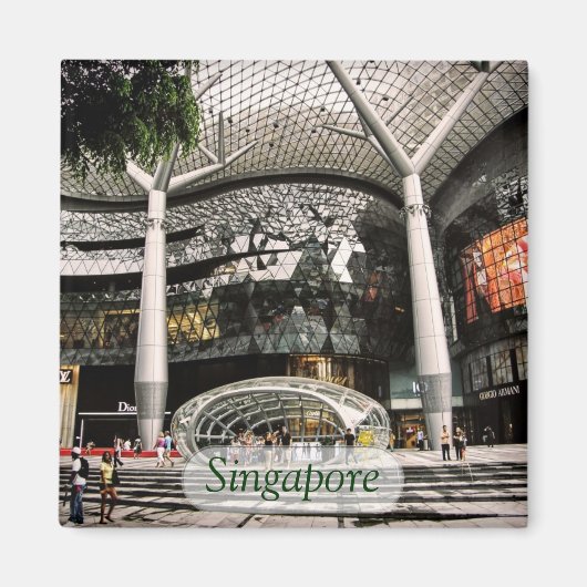 Futuristic Architecture Shopping Singapore Magnet (Vorne)