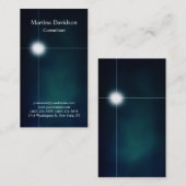 Futuristic Blue Einzigartig kreativ Visitenkarte (Vorne/Hinten)