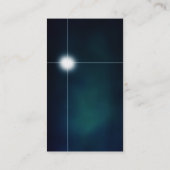 Futuristic Blue Einzigartig kreativ Visitenkarte (Rückseite)