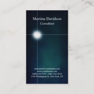 Futuristic Blue Einzigartig kreativ Visitenkarte