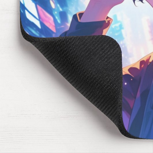 Futuristic Boy With VR - Anime Mouse Pad Mousepad (Ecke)