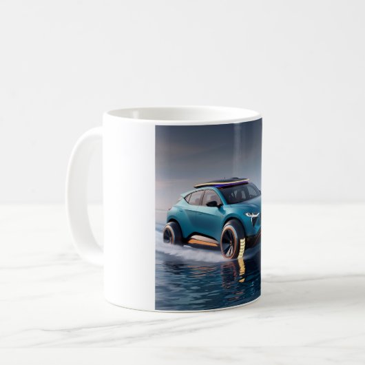 Futuristic Car Kaffeetasse (Vorderseite Links)