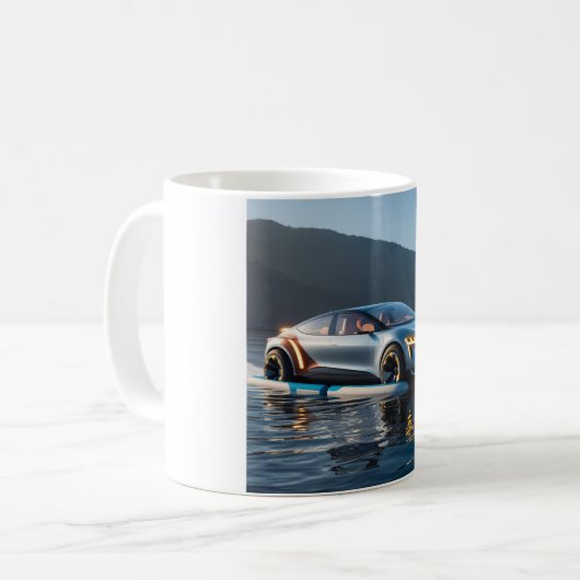 Futuristic Car Kaffeetasse (Vorderseite Links)